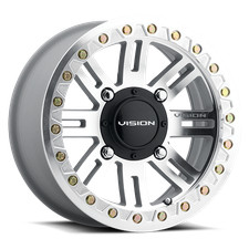 4 New 14x7 Vision 356 Manx 2 Beadlock Machined 4x110 Et13 Wheels Rims 4 New 14x7 Vision 356 Manx 2 Beadlock Machined 4x110 Et13 Wheels Rims