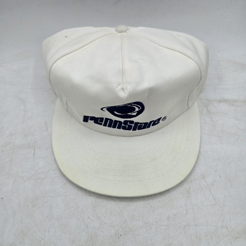 Penn State Nittany Lions Vintage Rare White Blue Logo Snapback Hat University - Picture 3 of 9