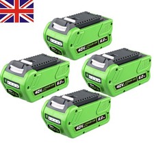 4x 6.0Ah 40V Lithium ion Battery Replacement Battery G-MAX 29462 for&nbsp;Greenworks