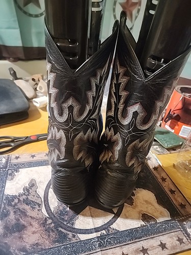 PANHANDLE SLIM MEN'S WESTERN LIZARD SKIN BOOTS..10D** - Picture 4 of 11