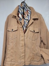 Nicole Farhi giacca-biscotto jeans classico in velluto a coste colorato.