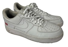 Nike Air Force 1 x Supreme Low Box Logo CU9225-100 White Size 8