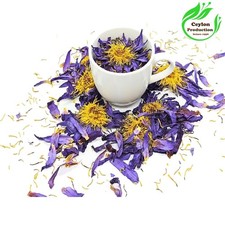 Tisane naturelle pure Nymphaea caerulea déshydratée fleur de lotus bleue bio