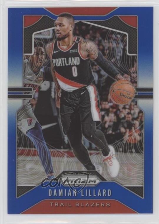 2019-20 Panini Prizm Blue Prizm 45/199 Damian Lillard #112 0m1w