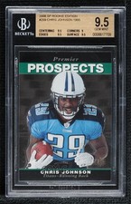 2008 SP Rookie Edition Premier Prospects Chris Johnson #259 BGS 9.5 GEM MINT 0s3