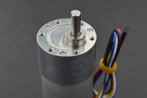 Motorreductor JGB37-3530, 12V con Encoder - 20RPM