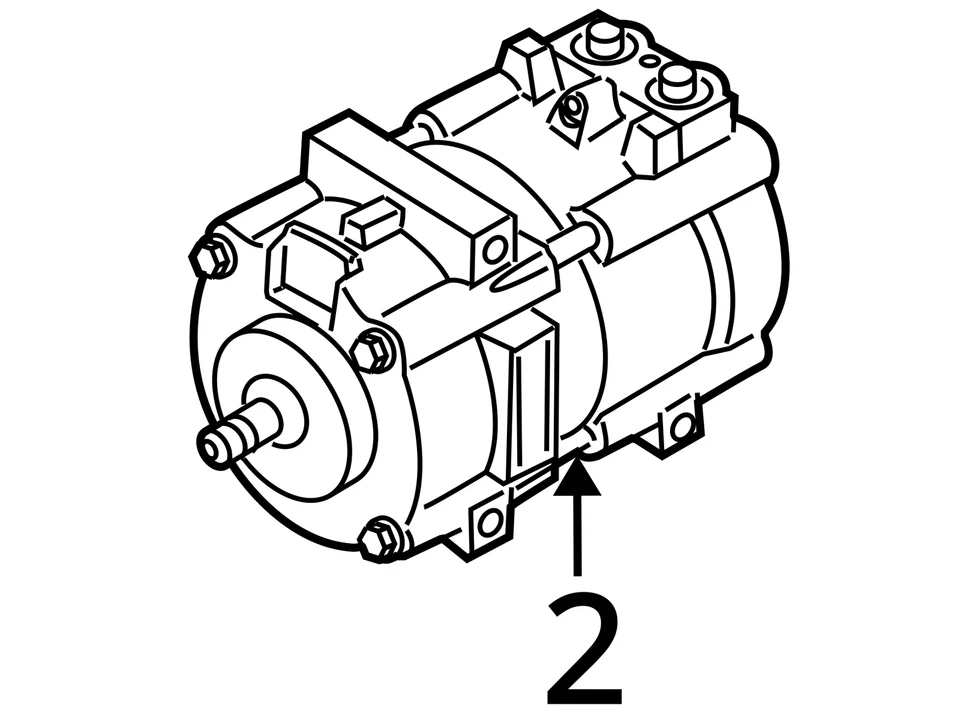 Compresor de aire acondicionado de 6 cilindros compatible con 08-11 MAZDA TRIBUTE 716443 Foto 4 de 4