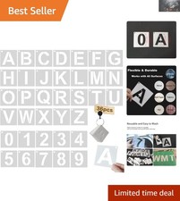 Lightweight Reusable Letter Stencils - Perfect for Wood, Fabric, and More