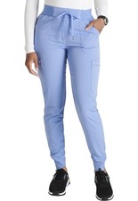 Women MidRise PullOn Scrub Jogger Pant 4 Pockets Elastic Waist