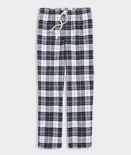 Vineyard Vines Flannel Lounge Pajama Pants Boys Kids Size Large Charleston Green
