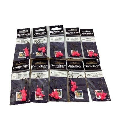 (10) Danielson 3pk 1/4oz Pink Steelhead Jigs JHS14FP