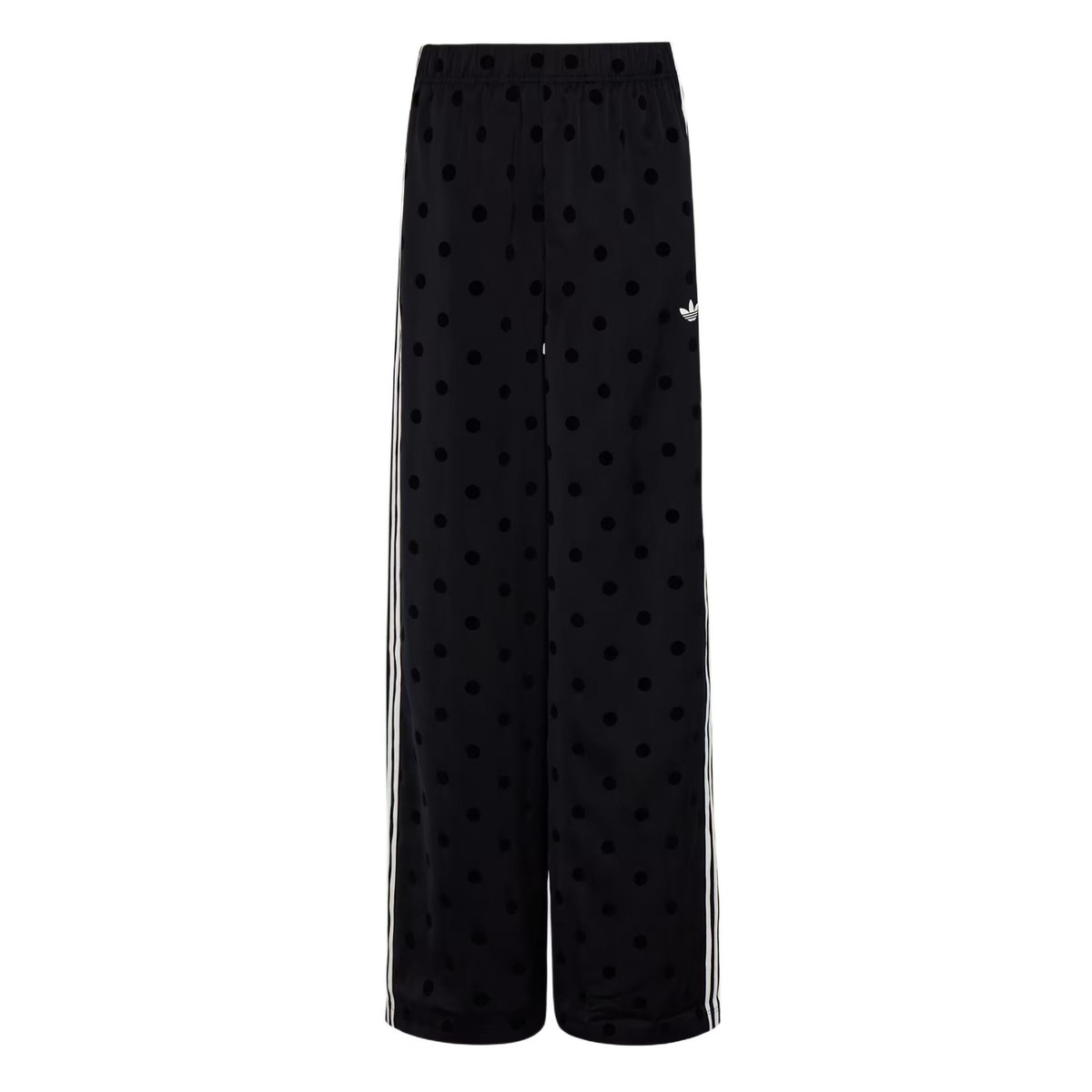 Adidas Satin Polka Dots “Black” Size-2XL Wide Leg Track Pant