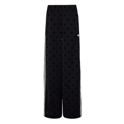 ラスト1点‼️韓国限定SATIN POLKA DOTS TTRACK Adidas Satin Polka Dots “Black” Size-2XL Wide Leg Track Pant