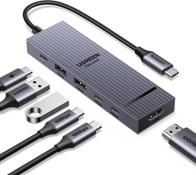 UGREEN Revodok Pro 10Gbps USB C Hub HDMI 4K@60Hz C Adapter 2*USB A 3.2 &... 