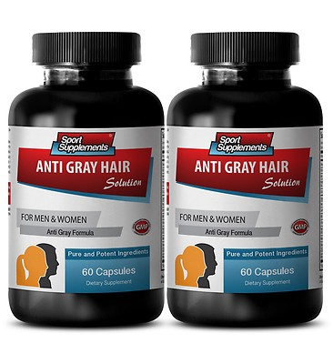  No More Gray - Gray Hair Solution 1500mg - Anti-Greying Supplements 2B 