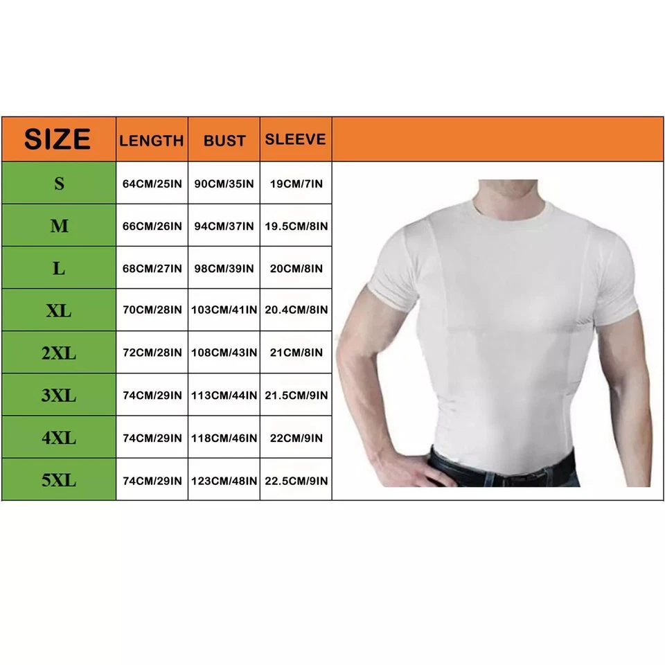 Concealment Clothes Men’S Crew Neck Undercover- Concealed Holster Carry Tops - Image 2 of 4