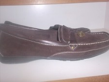 Etienne Aigner Wren Brown Loafer Leather Flat SIZE 8