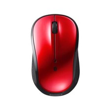 Buffalo Bluetooth Blue LED Quiet 3-Button Mouse Red Compatible with