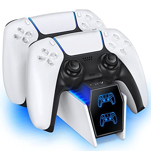 OIVO Caricatore Joystick PS5, 2H Rapido Base Ricarica PS5 con Display LED di Ric