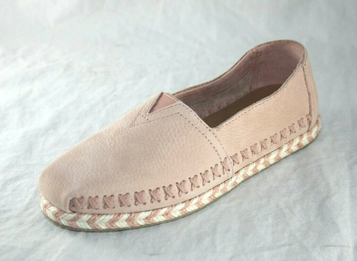 WOMEN S TOM S CLASSIC BLOOM NUBUCK ROPE SOLE 10011648 SIZE 6 CASUAL SHOE