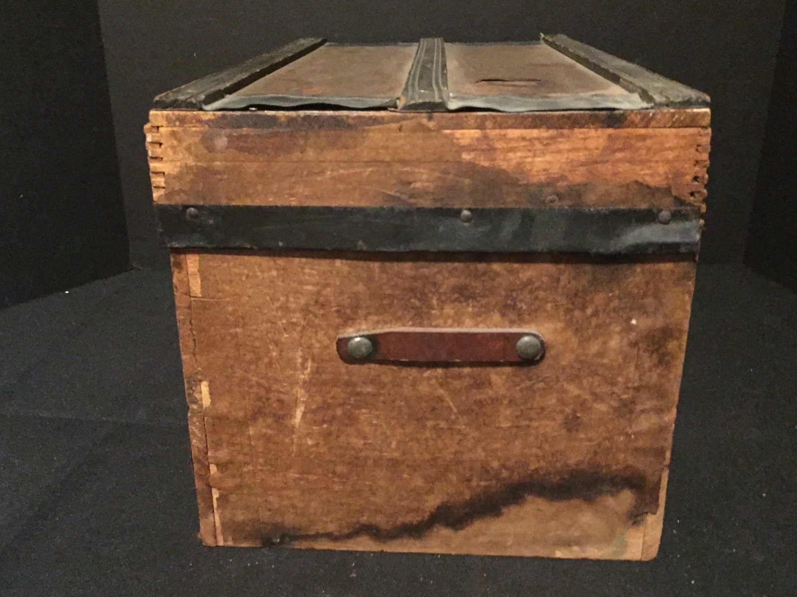 Antique Vintage Wooden Doll Trunk eBay