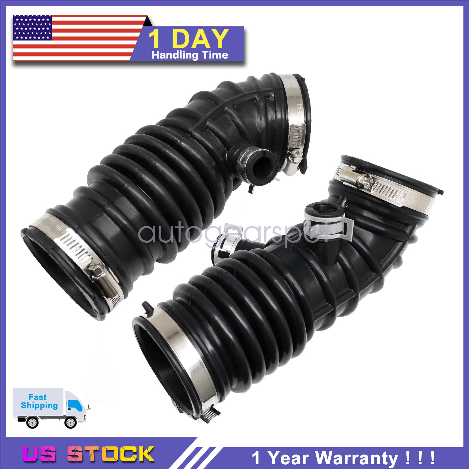 New Both Side Air Intake Hose 16576-EY00B Fits 2009-2020 Nissan 370Z 3.7L