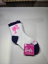 Barbie Socks Little Girl Shoe Size 7 1/2 - 3 1/2 6 Pk.