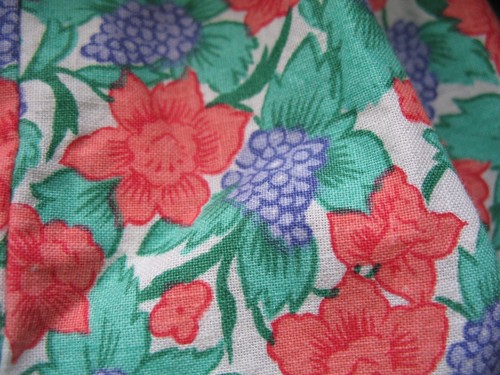 Mousefeathers Vintage 80s Floral Dress Girls 10 Grape Theme Cotton - Picture 5 of 9
