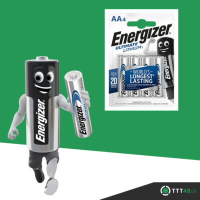 36 x Energizer Ultimate AA Mignon Lithium FR6 L91 1,5V Batterien  im Blister