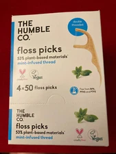 200 NEW FLOSS PICKS THE HUMBLE CO. NEW IN BOX