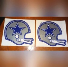 Vintage 1970's DALLAS COWBOYS NFL Football Helmet Stickers / Decals