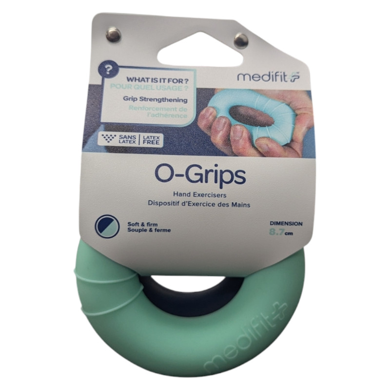 Medifit, O-Grip, Grip Strengthening, Hand Exercisers, Soft & Firm