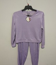 Hello Kitty Purple Adult Pajama Set Size M