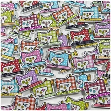 8 or 16 Sewing machine buttons 2 Hole Craft 26mm 1" wood sewing machines