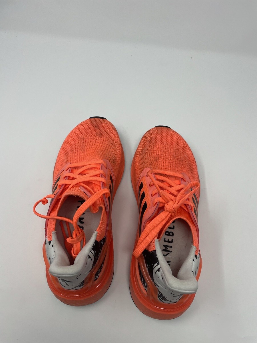 adidas UltraBOOST 20 Solar Red Orange Black White EG4857 