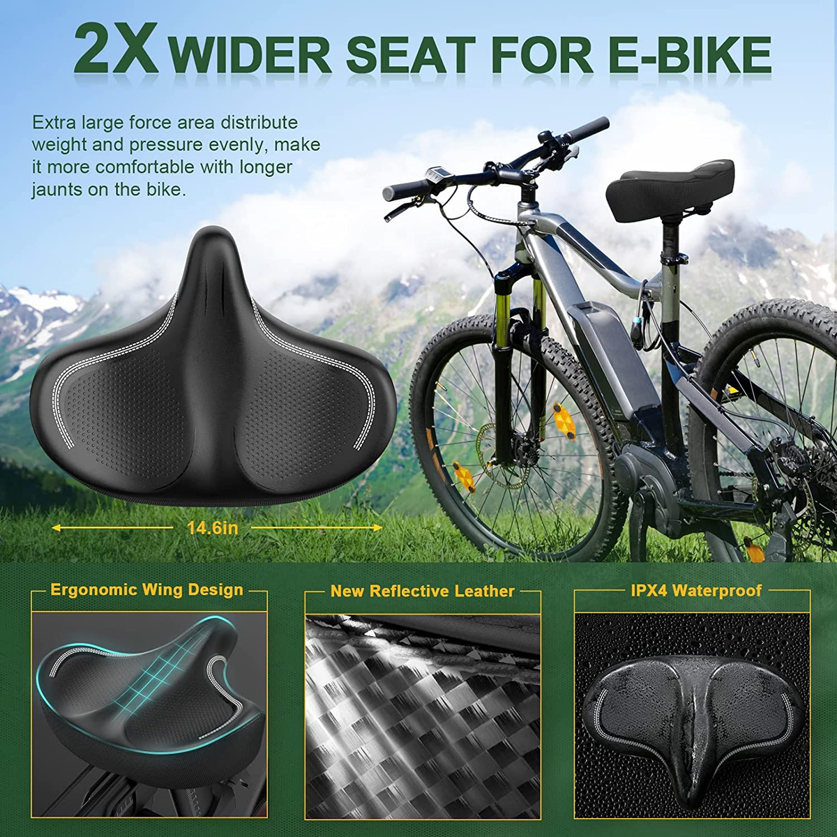 Peloton Bike Bike Seat Cushion Oversized Bike Seats For Extra