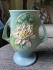 roseville pottery vase Water lily 78-9”