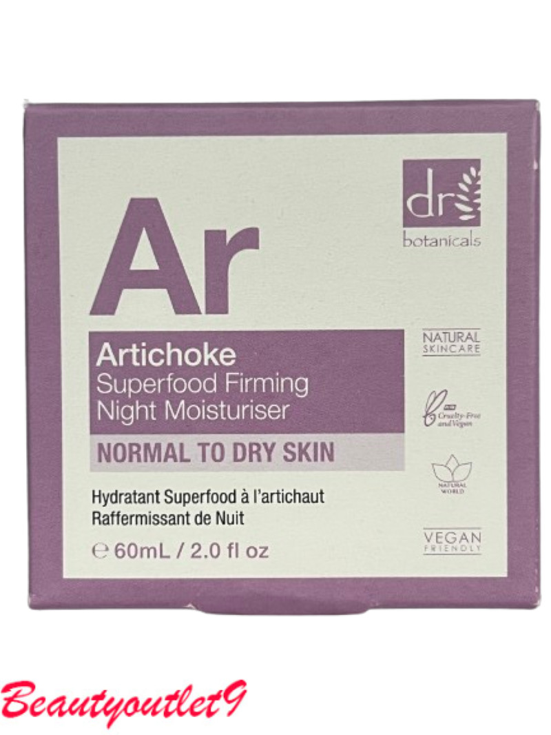 Dr Botanicals Night Moisturiser Superfood Firming 60ml Artichoke Infused