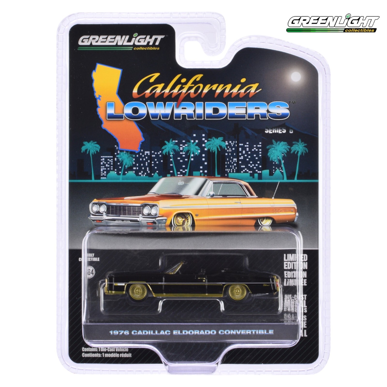 Greenlight - 1976 Cadillac Eldorado Convertible California Lowriders 6 - 63070-F