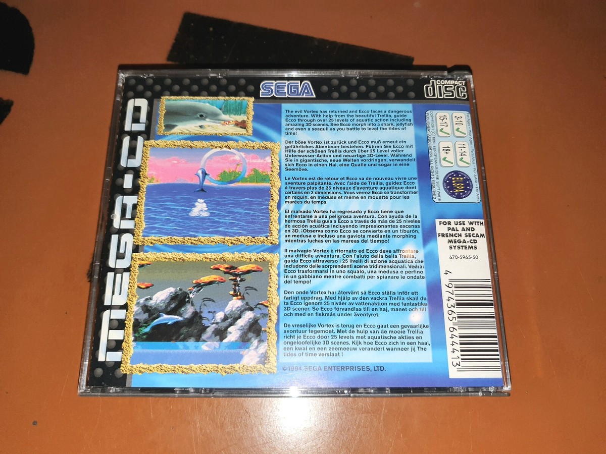 SEGA Mega-CD - Ecco The Dolphin 2: The Tides of Time - komplett