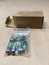 Lot Of 6 Ledtronics Lamps Bulbs 24V Green & White  #111L77