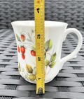 DUCHESS Set of 4 Coffee Mugs Fruits Berries England Bone China Gold Trim — photo 10