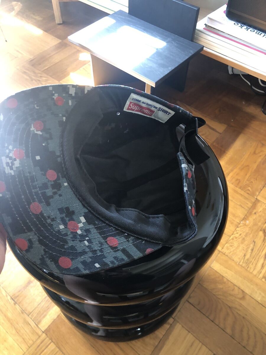 Supreme X CDG 5 Panel Camp Cap USA hat comme de garcon Digi Supreme X CDG 5 Panel Camp Cap USA hat comme de garcon Digi