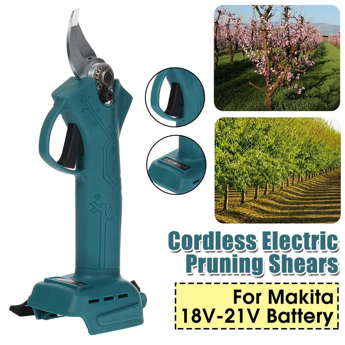 30mm Electric Pruning Scissors Shears For Makita 18V 21V Battery