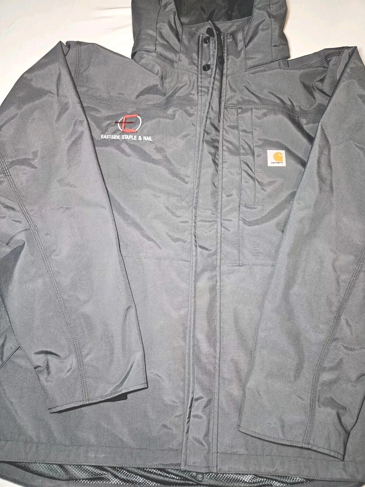 Carhatt Storm Jacket XXL 2xl Model No: 0J4670-M Charcol Grey Company LOGO
