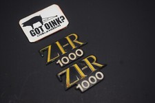 Kawasaki 1980 80 Z1R Z1R1000 KZ1000 KZ Z1-R KZT00D OEM Side Cover Emblems