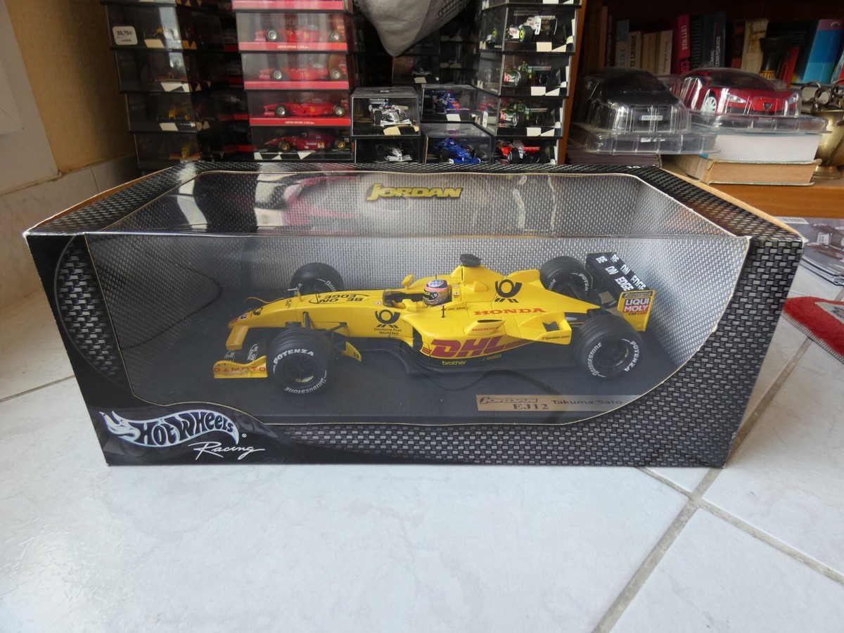 F1 JORDAN EJ12 Takuma Sato ミニカー 1/18 Jordan EJ12 Honda Takuma Sato #10 2002 1/18 Hotwheels Mattel