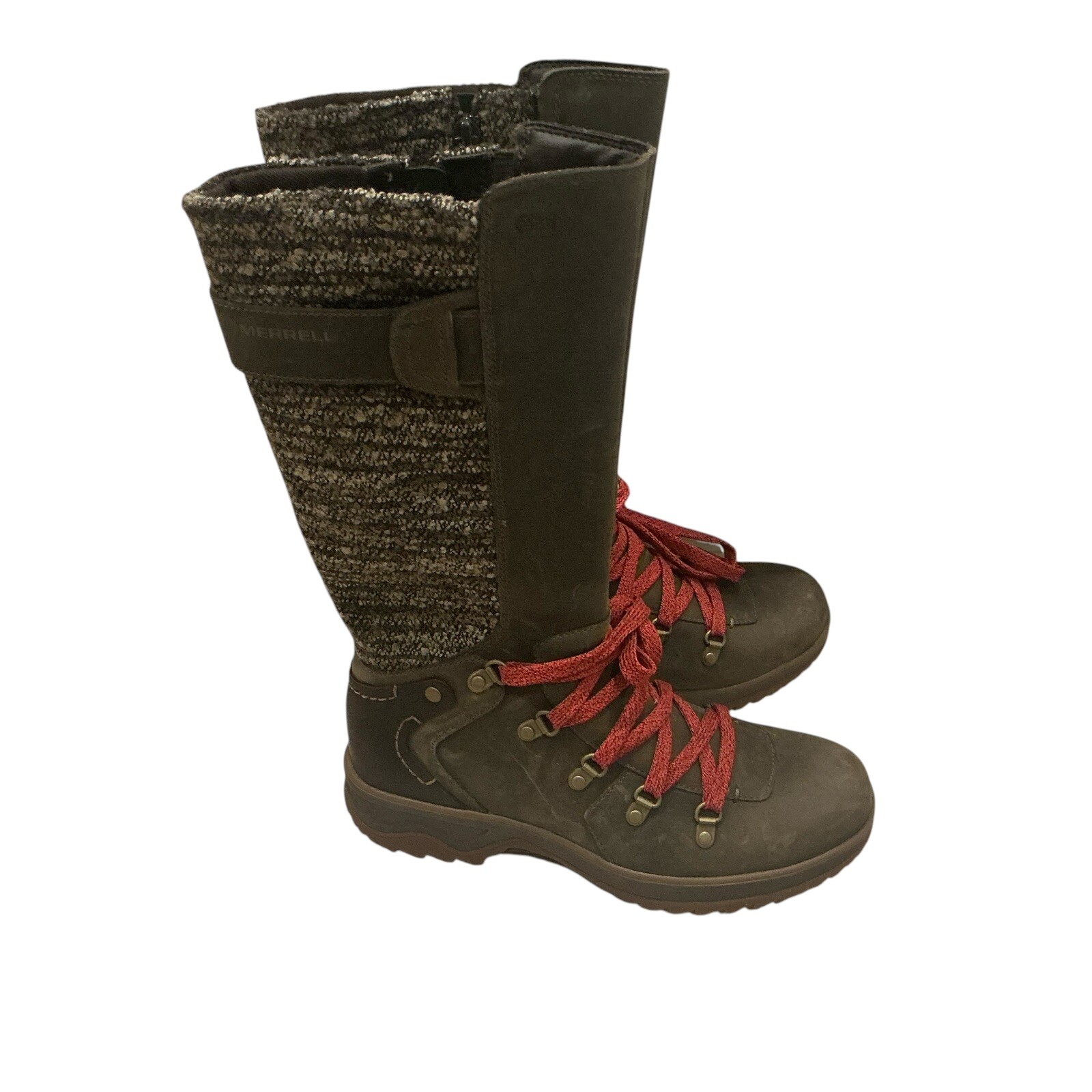 Stivali MERRELL donna taglia 6 "Bungee Cord" pelle impermeabili nuovi