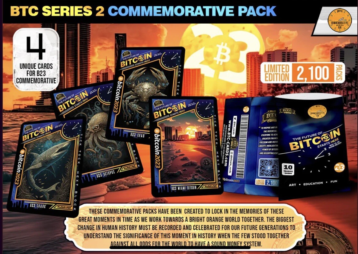 2023 Bitcoin Trading Cards / Series 2: B23 Shark #4/100 - Commemorative  Card #4