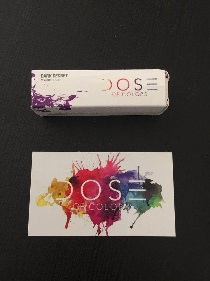 DOSE OF COLORS CLASSIC CREAMY LIPSTICK DARK SECRETS PURPLE AUTHENTIC COSMETICS - Image 4 of 4